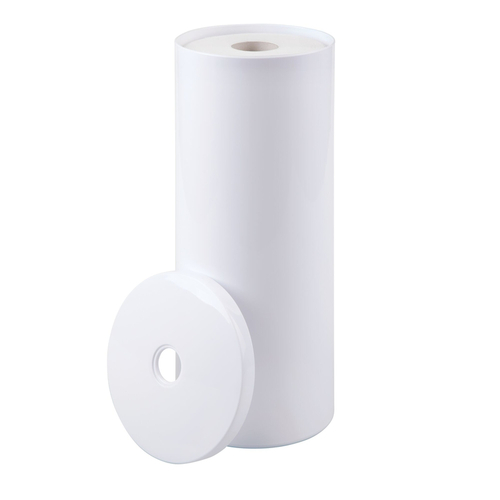 iDesign 93250 Toilet Paper Holder Una White Plastic White