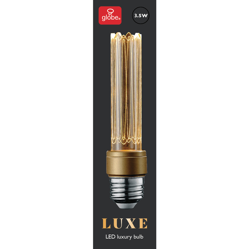 Filament LED Bulb Luxe E26 E26 (Medium) Warm White 40 Watt Equivalence Transparent Amber