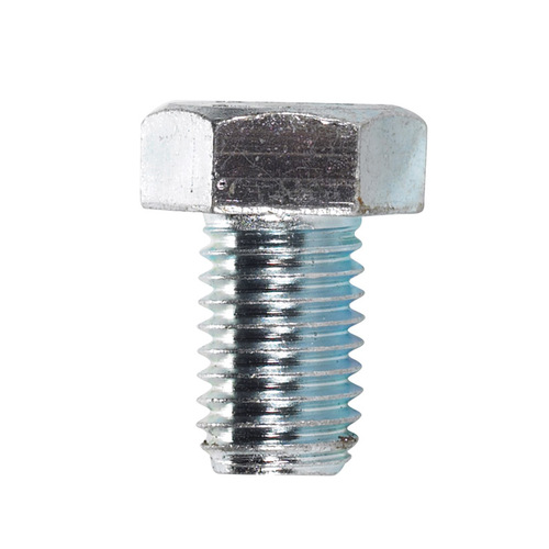 Hex Bolt 5/8" D X 1" L Zinc Plated Steel Zinc Plated