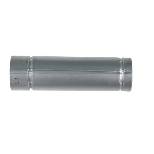 Round Gas Vent Pipe 3" D X 12" L Aluminum Silver