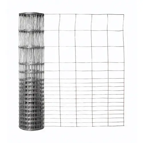 Garden Craft 342850 Fence 28" H X 50 ft. L Steel Garden Silver Galvanized
