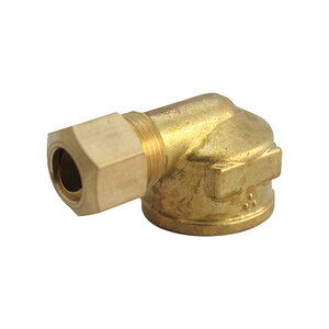 JMF COMPANY 4503744 90 Degree Elbow 3/8 Compression X 1/4 D FPT Brass