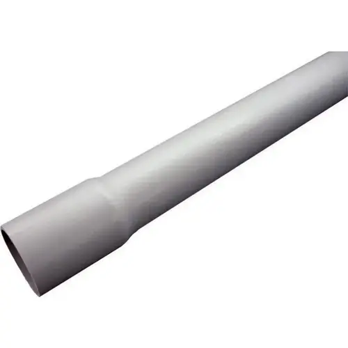 Electrical Conduit 2" D X 10 ft. L PVC For Rigid Gray