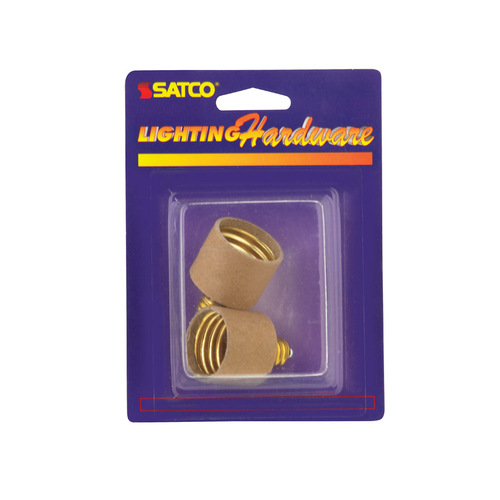 Satco 70214 Socket Adapter Plastic Candelabra to Medium Base