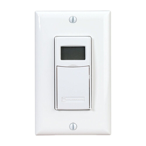 Digital In Wall Timer Indoor 120 V White White