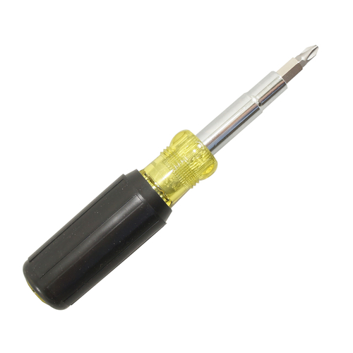 Best Way Tools 88152-XCP6 11-in-1 Screwdriver Phillips/Slotted 8" Black - pack of 6