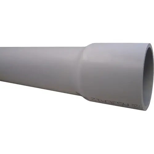 Cantex A52BC12U Electrical Conduit 1-1/4" D X 10 ft. L PVC For Rigid Gray