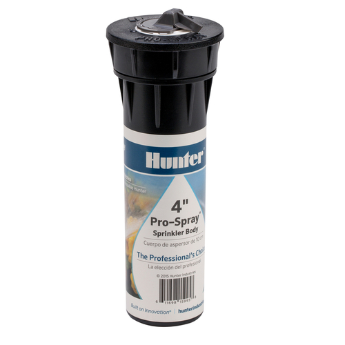 Hunter RTL2001PROS04 Pop-Up Sprinkler Pro-Spray 4" H Adjustable Black