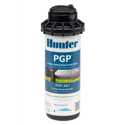 Hunter PGPADJB30 Rotor Pop-Up Sprinkler PGP 3.93" H Adjustable Black