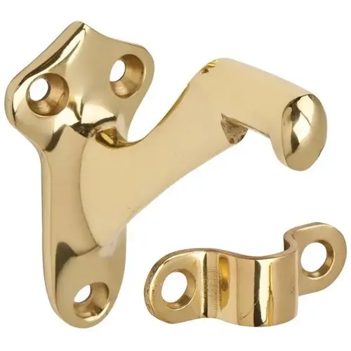 IVES SP59A3-XCP15 Handrail Bracket 2.81" H X 1.5" W X 2.75" L Aluminum Bright Brass - pack of 15