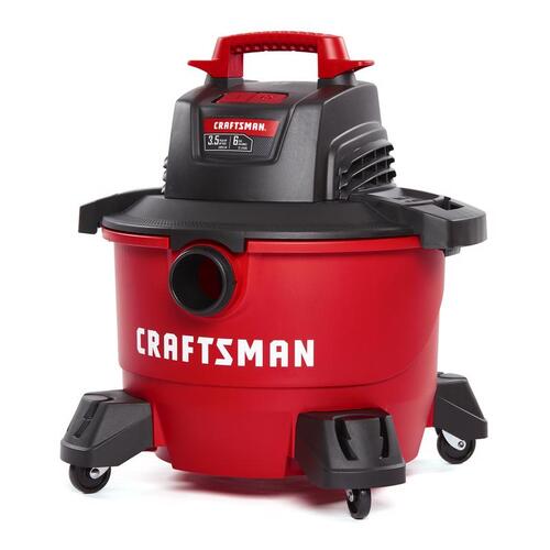 CRAFTSMAN CMXEVBE17584 Wet/Dry Vacuum 6 gal Corded 7.5 amps 120 V 3.5 ...