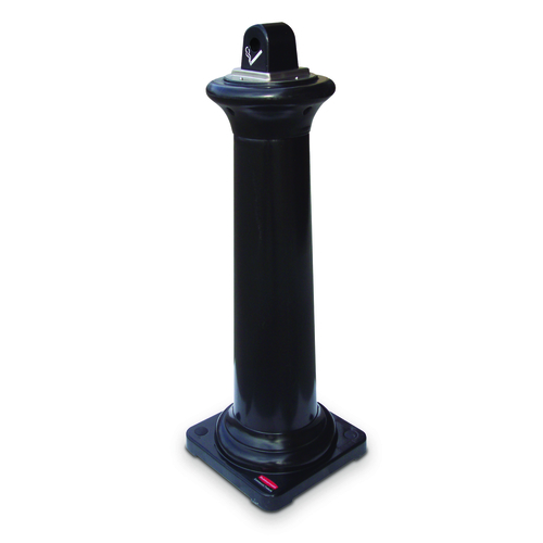 Smoking Receptacle GroundsKeeper Black Plastic 1 qt Black