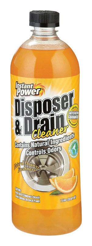 Instant Power 1503 Instant Power Disposer Freshener & Cleaner, Orange Scent, 1-Liter