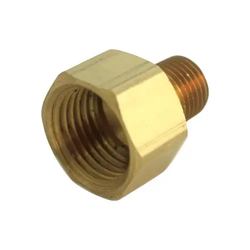 Reducing Coupling 1/2" FPT X 3/8" D MPT Brass