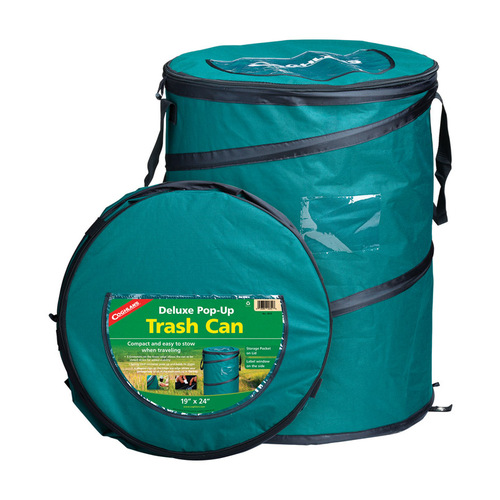 Coghlan's 1819 Trash Can Coghlan's Deluxe Pop-Up Green 24" H X 19" W X 19.000" L Green