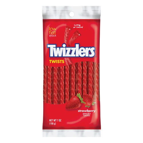 Twizzlers 3400054402 Candy Twists Strawberry 7 oz