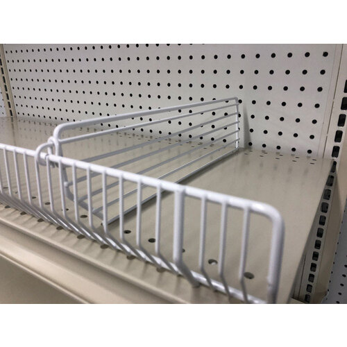 Trion T313.WHITE Shelving Unit 3" H X 1/2" W X 13" L Powder Coated White Powder Coated