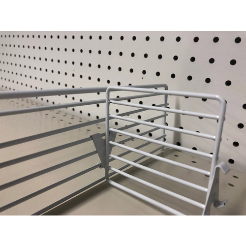 Wire Divider 3" H X 4" W X 1/2" L Powder Coated Gray Powder Coated