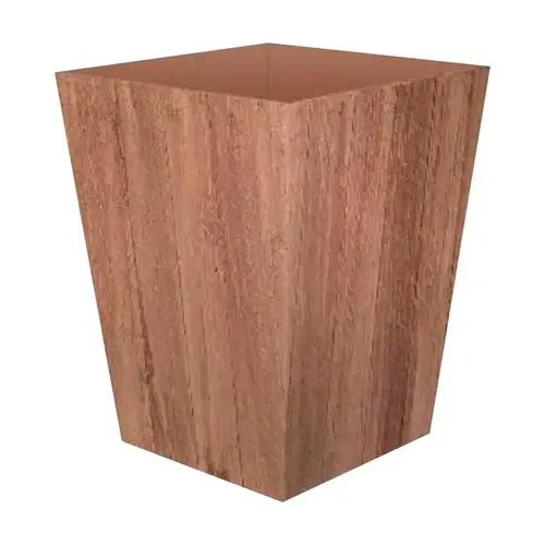 Planter Farmington 18" H X 16" W X 16" D Resin Brown Brown