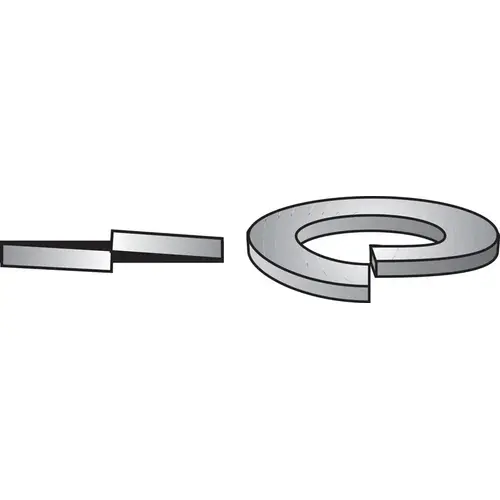 Split Lock Washer 5/8" D Zinc-Plated Steel Zinc-Plated