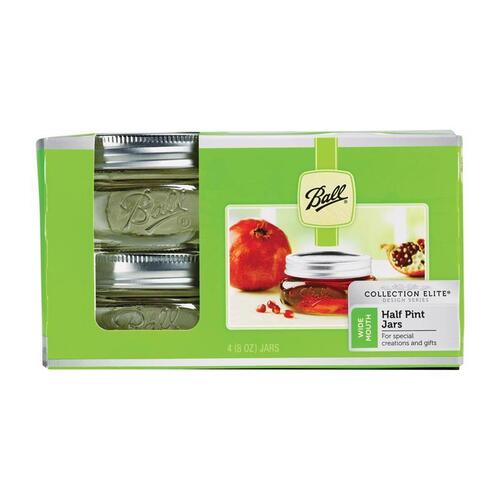 Ball Wide Mouth Canning Jar 4 Pkg Half Pint