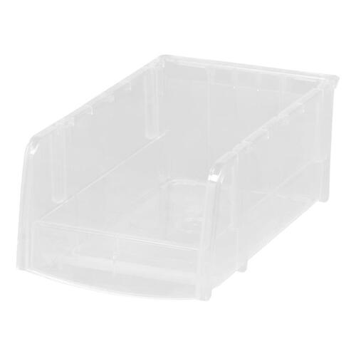 Storage Bin 3" H X 4.5" W X 7.5" D Stackable Clear - pack of 12