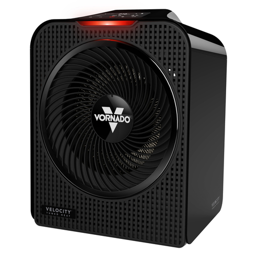 Space Heater Velocity 5 250 sq ft Electric Whole Room Black