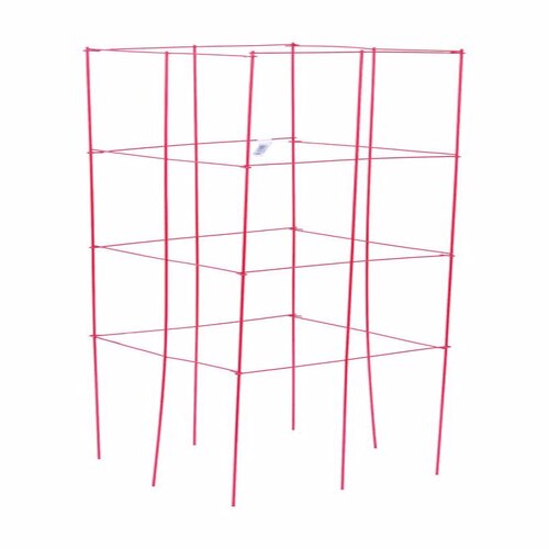 Tomato Cage 47" H X 1 ft. W X 12" D Red Steel Red