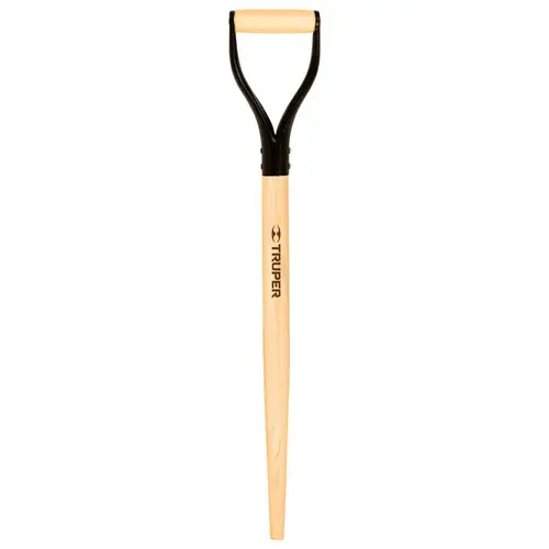 Straight Shovel Handle, D-Grip Handle, Steel/Wood, 30 in Natural