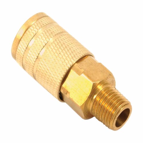 Forney 75316 Air Coupler Brass 1/4" Male X 1/4"