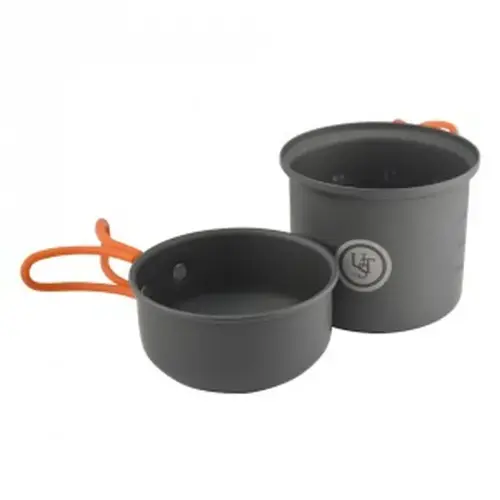 Cookware Set Solo Gray/Orange Gray/Orange Pair