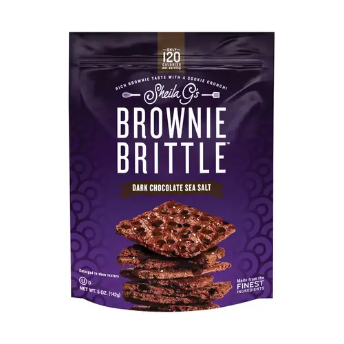 Brownie Brittle Sheila G's Dark Chocolate/Sea Salt 5 oz Bagged