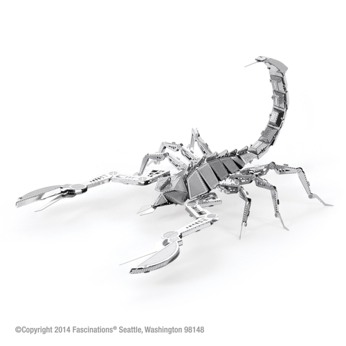 Scorpion 3D Model Kit Metal Earth Metal Silver Silver