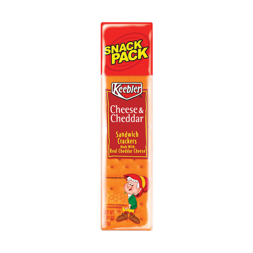 Keebler 21146-XCP12 Crackers Cheese and Cheddar 1.8 oz Pouch - pack of 12