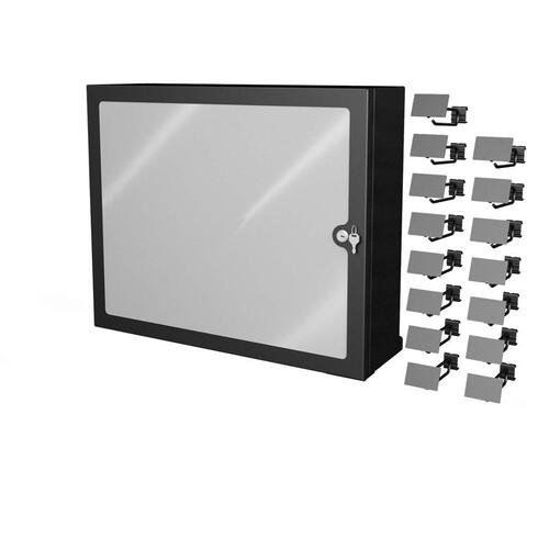 EBSCO 1023010-01U0015 Display 7.5" H X 25" W X 25" L Black Knife Cabinet Metal Black