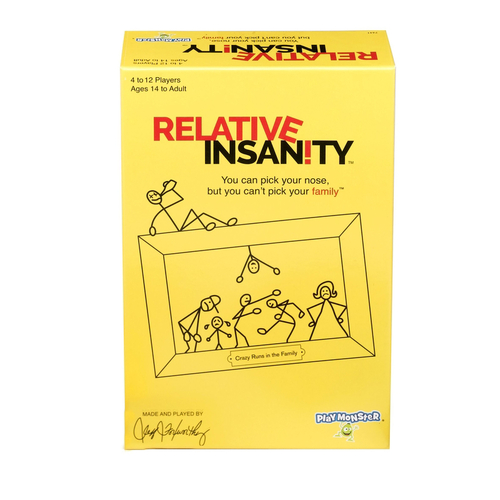 Playmonster 7441 Relative Insanity Family Game Multicolored Multicolored