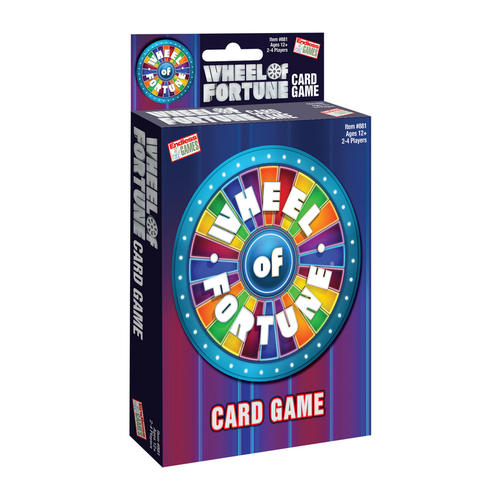 Wheel of Fortune Card Game Cardboard 109 pc