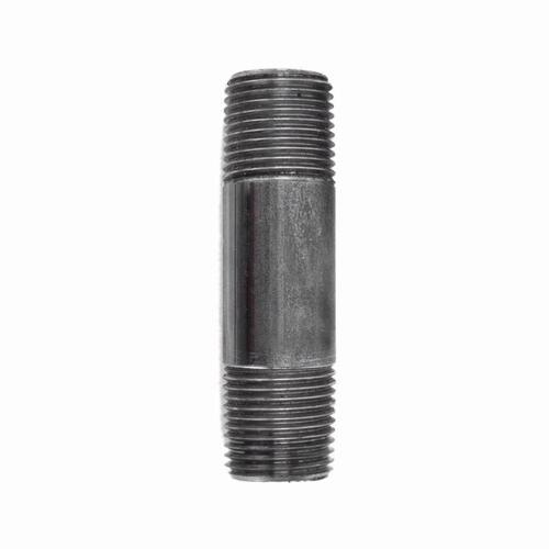 Nipple 3/8" MIP each X 3/8" D MIP Black Steel 3" L Black