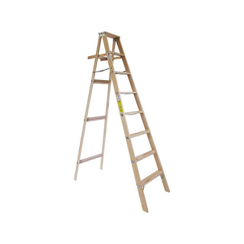 Michigan Ladder 120008 Step Ladder 8 ft. H Wood Type II 225 lb. capacity