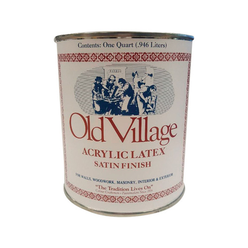 Paint Satin Village Tavern Blue Water-Based Exterior and Interior 1 qt Village Tavern Blue