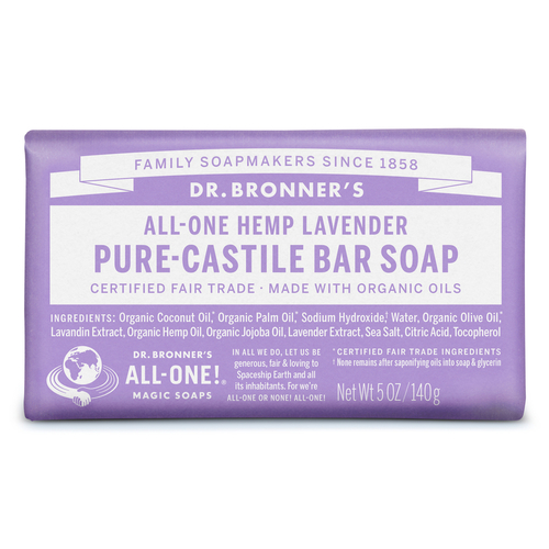 Dr. Bronner's OBLA05XCP12 PureCastile Bar Soap Dr. Bronner's Organic