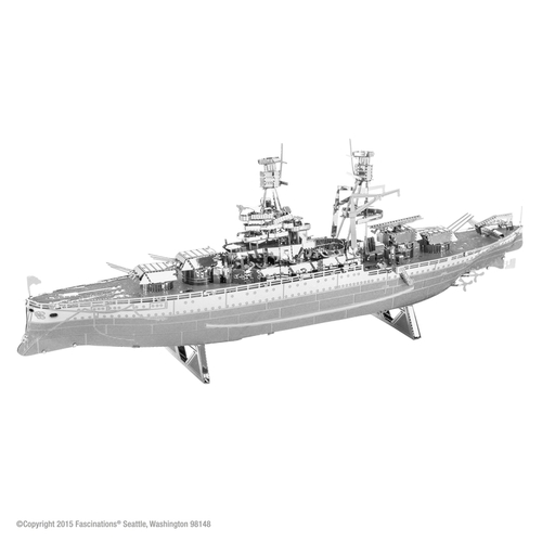 Fascinations MMS097 USS Arizona 3D Model Kit Metal Earth Metal Silver Silver