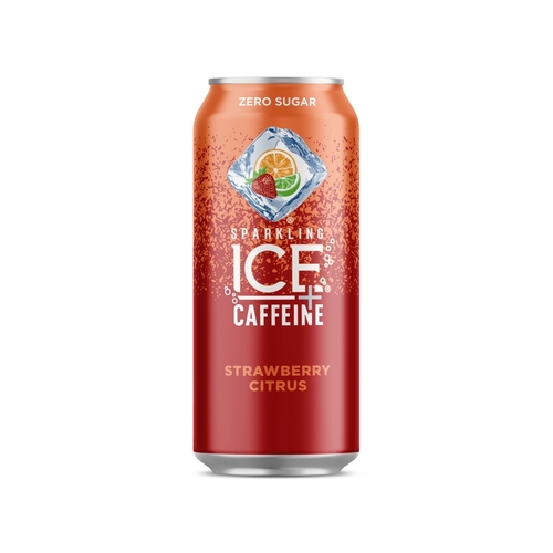 Sparkling Ice FG00139 Caffeine Beverage Strawberry Citrus 16 oz