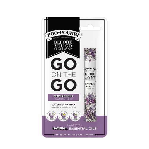 Poo-Pourri SET-10ML-LV-V1-XCP12 Odor Eliminator Lavender Vanilla Scent 10 ml Liquid - pack of 12