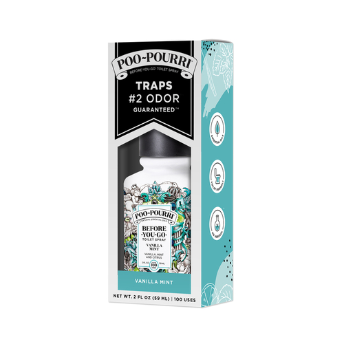 Poo-Pourri VM-002-CB-XCP12 Odor Eliminator Vanilla Mint Scent 2 oz Liquid - pack of 12
