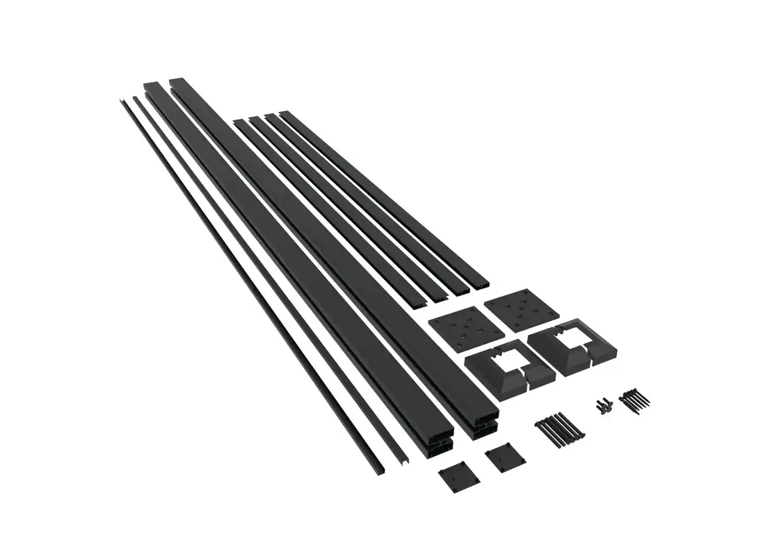 Barrette Outdoor Living Matte Black Aluminum 5 in. W X 78.5 in. L Screen Frame Kit 1 pk Barrette Outdoor Living Matte Black Aluminum 5 in. W X 78.5 in. L Screen Frame Kit 1 pk