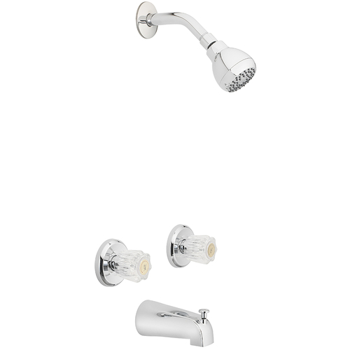 Tub and Shower Faucet Essentials 2-Handle Chrome Chrome