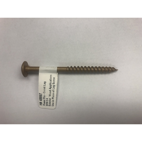 Lag Screw Power Pro 5/16" X 4" L Star Steel