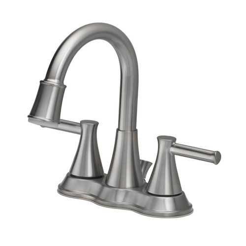 Two-Handle Bathroom Sink Faucet Brushed Nickel 4" Brushed Nickel