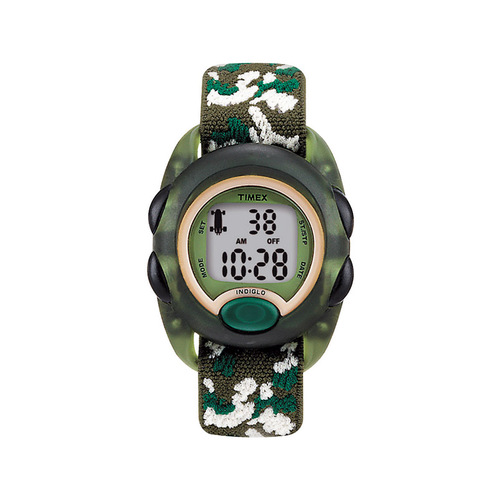 Sports Watch Child's Round Camouflage Digital Nylon Water Resistant Camouflage